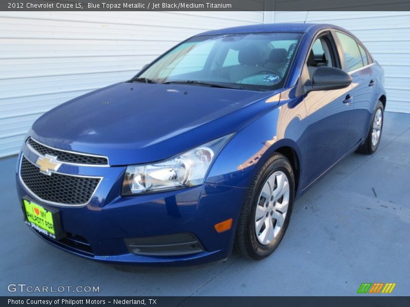 Blue Topaz Metallic / Jet Black/Medium Titanium 2012 Chevrolet Cruze LS