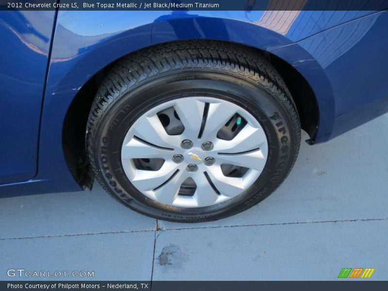 Blue Topaz Metallic / Jet Black/Medium Titanium 2012 Chevrolet Cruze LS