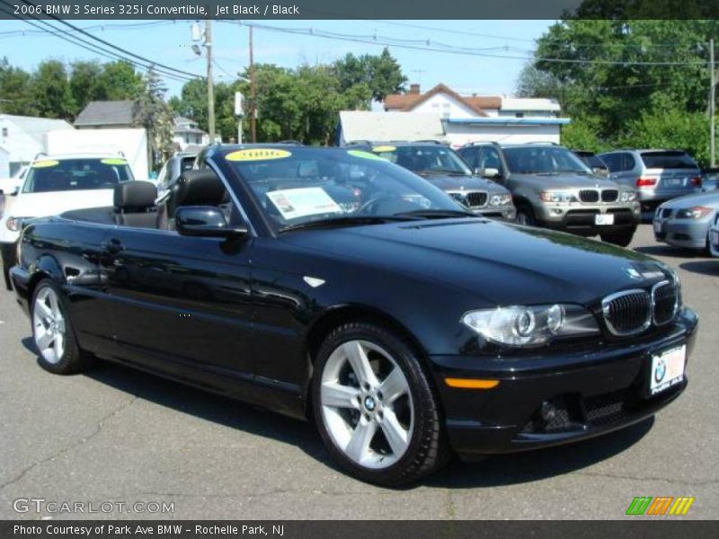 Jet Black / Black 2006 BMW 3 Series 325i Convertible