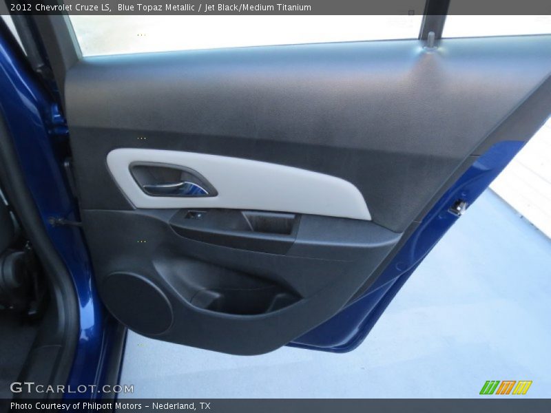 Blue Topaz Metallic / Jet Black/Medium Titanium 2012 Chevrolet Cruze LS