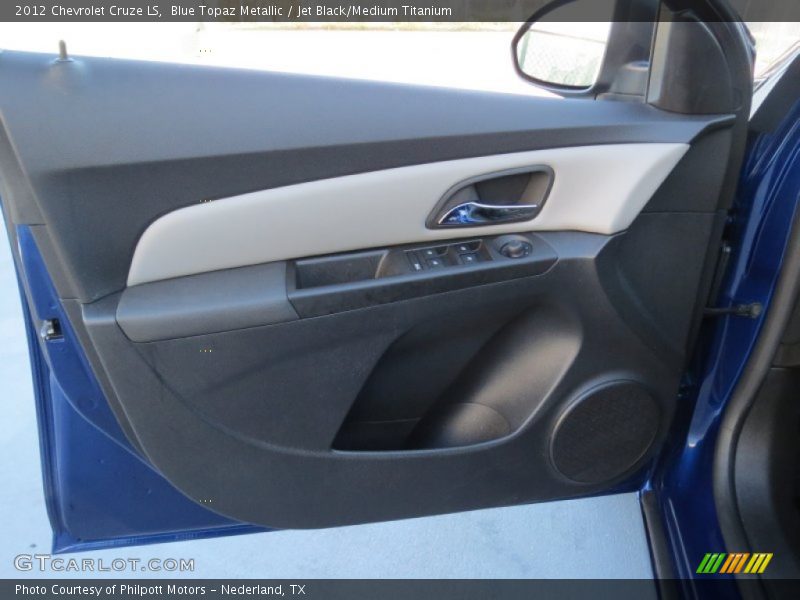 Blue Topaz Metallic / Jet Black/Medium Titanium 2012 Chevrolet Cruze LS