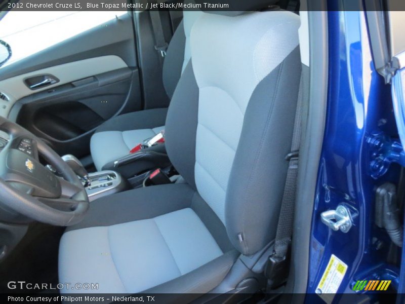 Blue Topaz Metallic / Jet Black/Medium Titanium 2012 Chevrolet Cruze LS