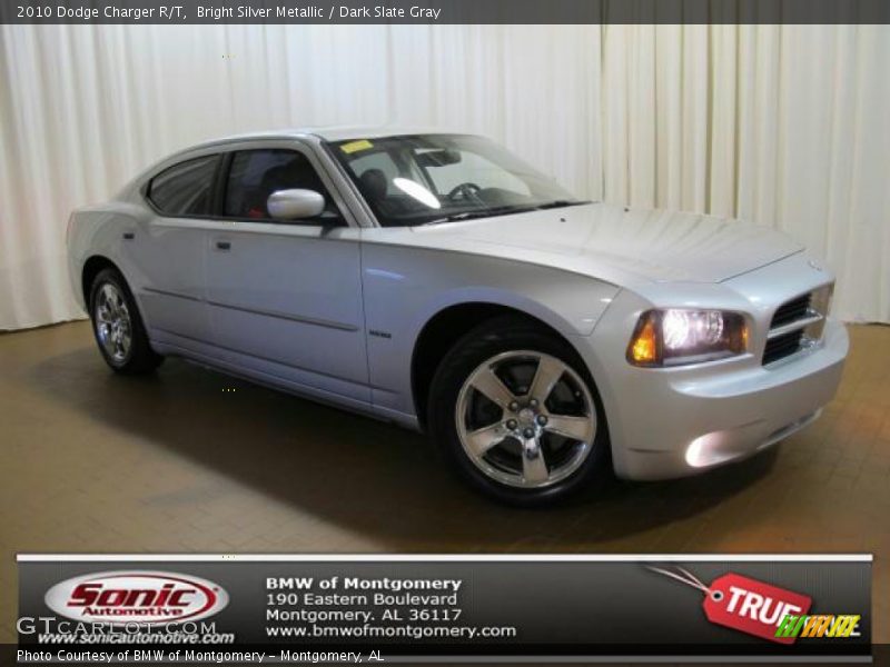 Bright Silver Metallic / Dark Slate Gray 2010 Dodge Charger R/T