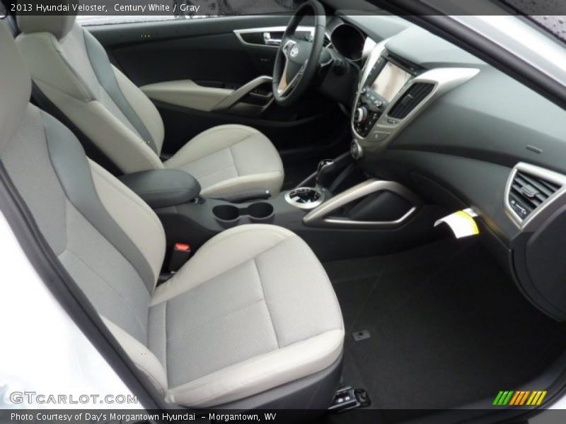 Century White / Gray 2013 Hyundai Veloster