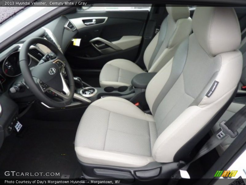 Century White / Gray 2013 Hyundai Veloster