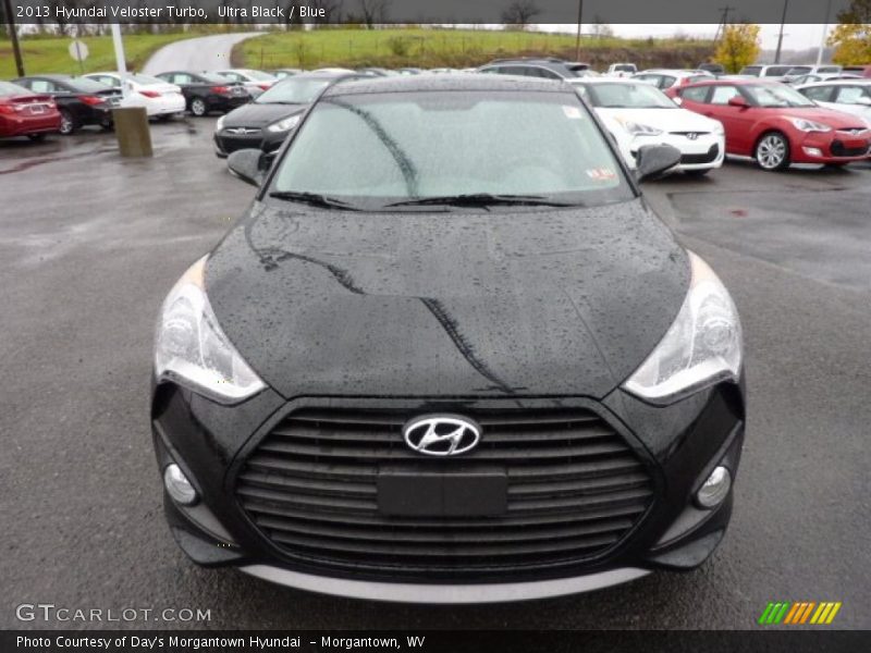 Ultra Black / Blue 2013 Hyundai Veloster Turbo