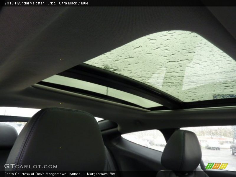 Ultra Black / Blue 2013 Hyundai Veloster Turbo