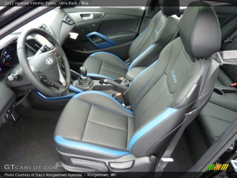  2013 Veloster Turbo Blue Interior