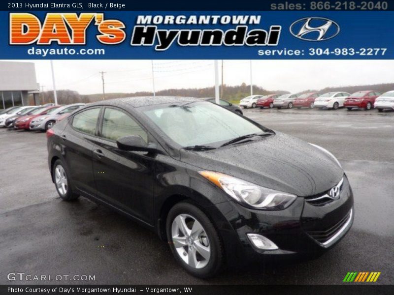 Black / Beige 2013 Hyundai Elantra GLS