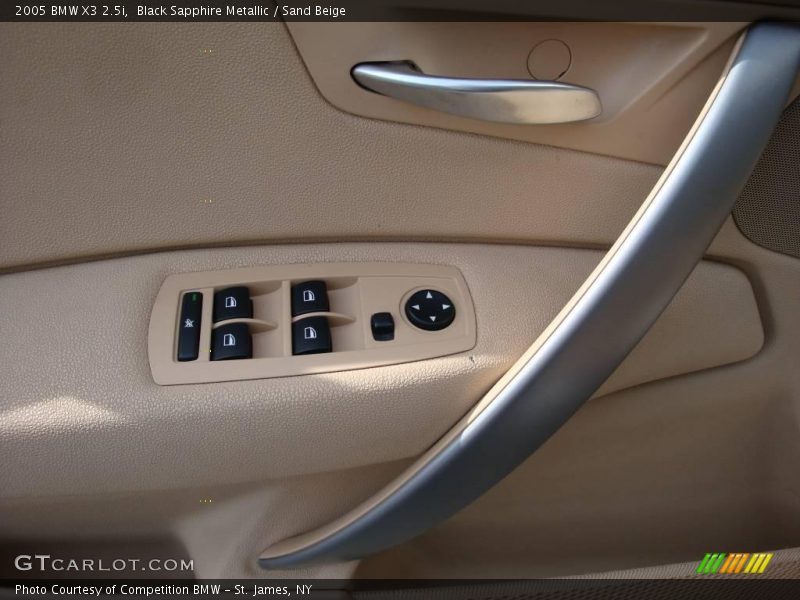 Black Sapphire Metallic / Sand Beige 2005 BMW X3 2.5i