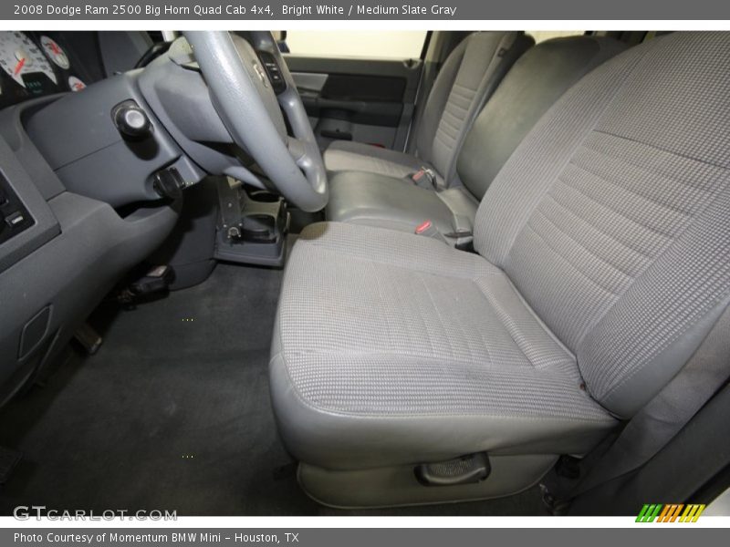 Bright White / Medium Slate Gray 2008 Dodge Ram 2500 Big Horn Quad Cab 4x4