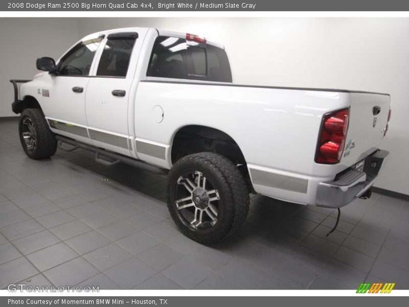 Bright White / Medium Slate Gray 2008 Dodge Ram 2500 Big Horn Quad Cab 4x4