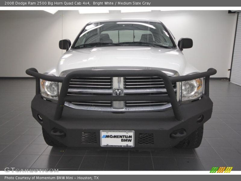 Bright White / Medium Slate Gray 2008 Dodge Ram 2500 Big Horn Quad Cab 4x4