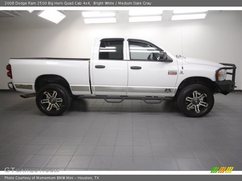 Bright White / Medium Slate Gray 2008 Dodge Ram 2500 Big Horn Quad Cab 4x4