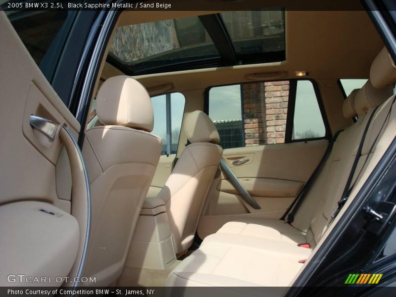 Black Sapphire Metallic / Sand Beige 2005 BMW X3 2.5i