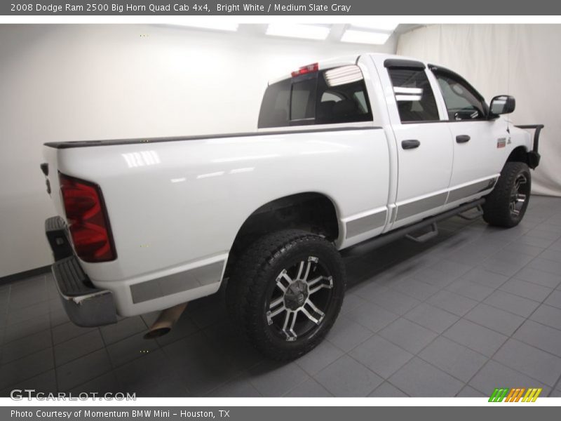Bright White / Medium Slate Gray 2008 Dodge Ram 2500 Big Horn Quad Cab 4x4