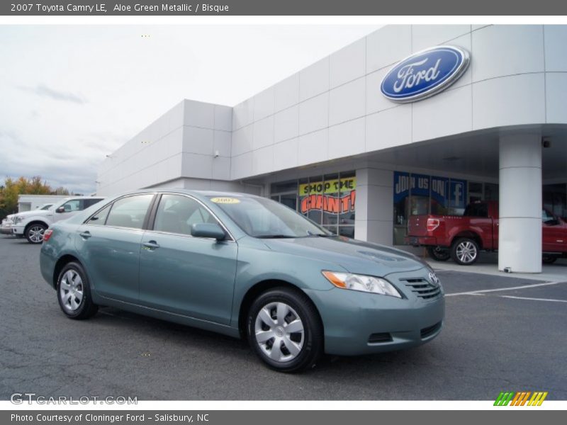 Aloe Green Metallic / Bisque 2007 Toyota Camry LE