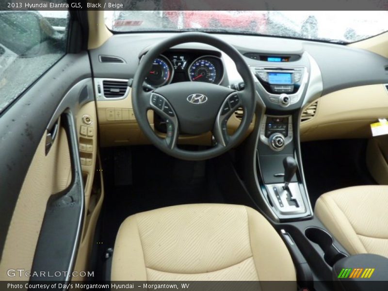 Black / Beige 2013 Hyundai Elantra GLS