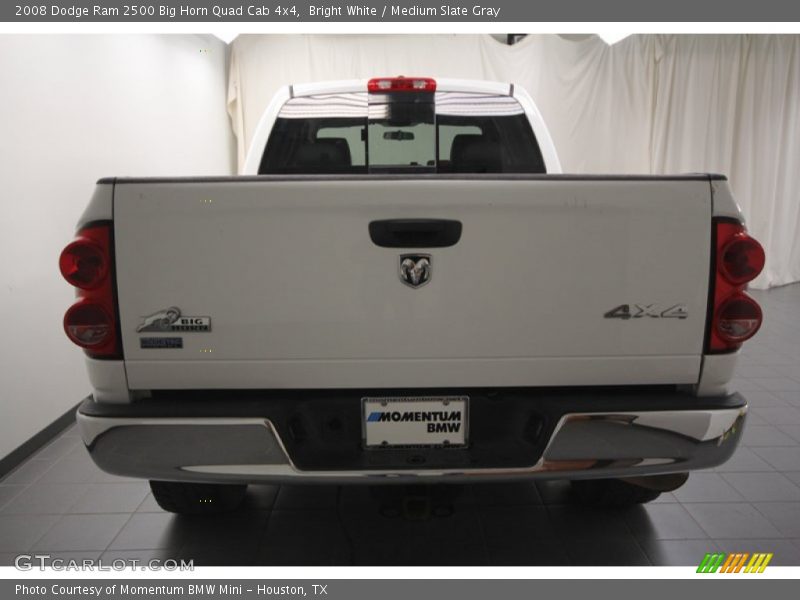Bright White / Medium Slate Gray 2008 Dodge Ram 2500 Big Horn Quad Cab 4x4