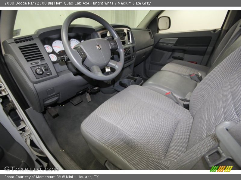 Bright White / Medium Slate Gray 2008 Dodge Ram 2500 Big Horn Quad Cab 4x4