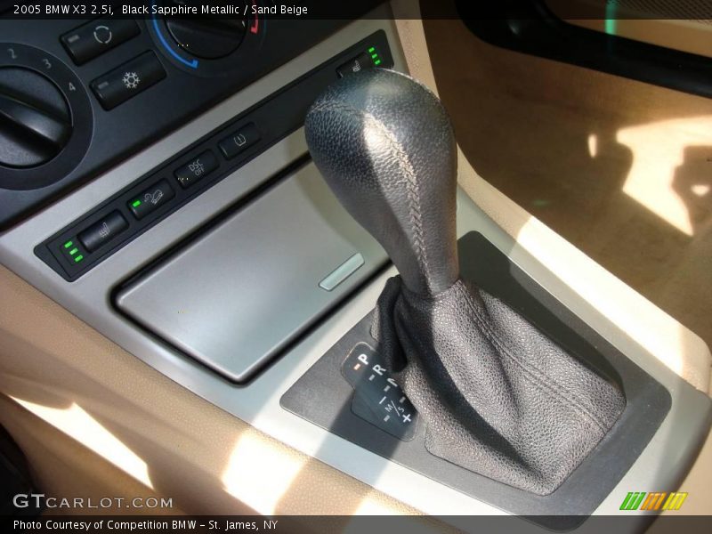 Black Sapphire Metallic / Sand Beige 2005 BMW X3 2.5i