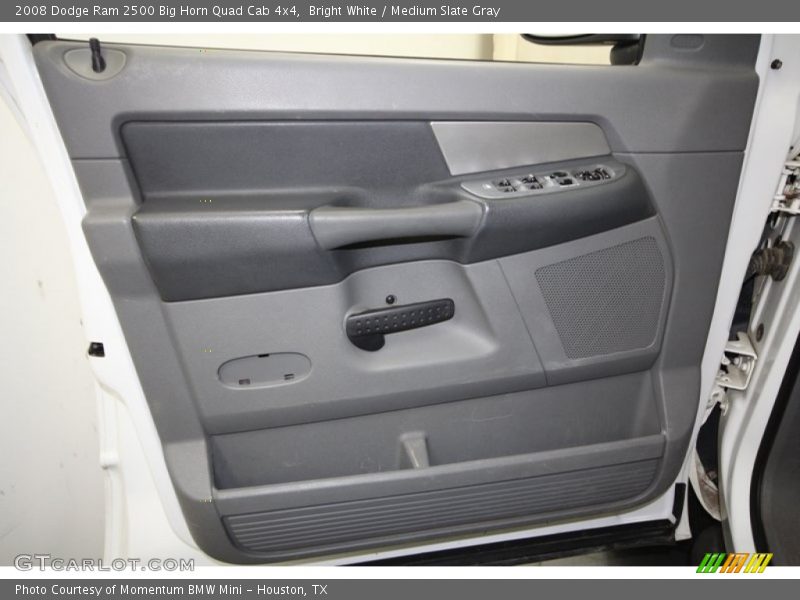 Bright White / Medium Slate Gray 2008 Dodge Ram 2500 Big Horn Quad Cab 4x4