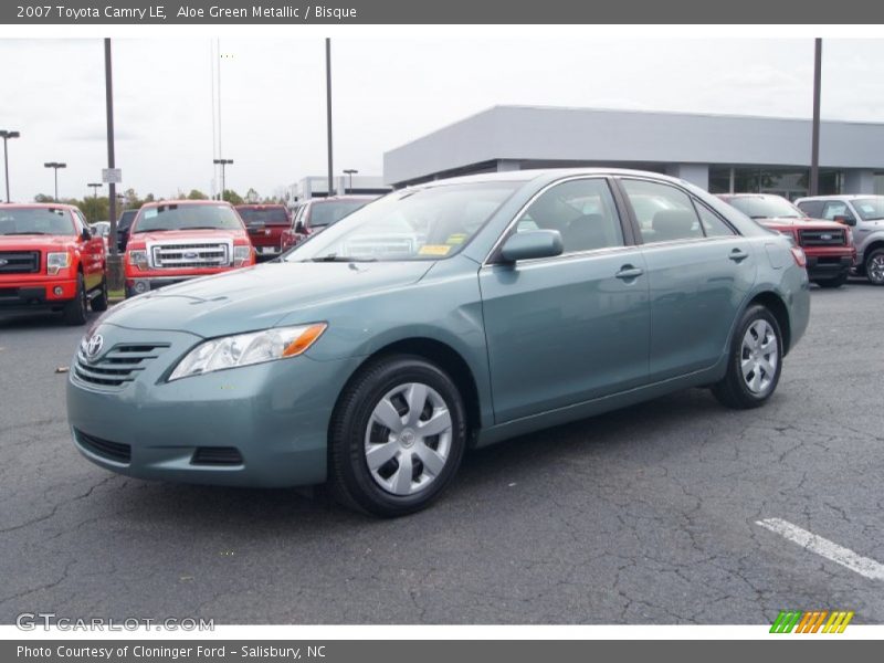 Aloe Green Metallic / Bisque 2007 Toyota Camry LE