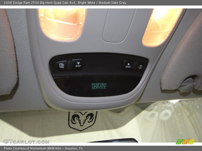 Bright White / Medium Slate Gray 2008 Dodge Ram 2500 Big Horn Quad Cab 4x4