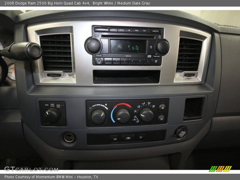 Bright White / Medium Slate Gray 2008 Dodge Ram 2500 Big Horn Quad Cab 4x4