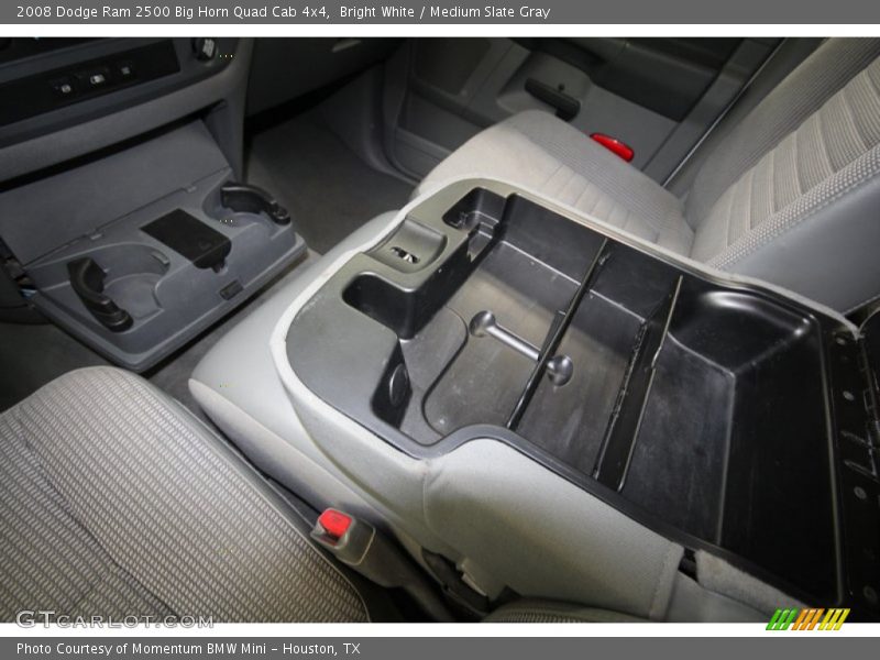 Bright White / Medium Slate Gray 2008 Dodge Ram 2500 Big Horn Quad Cab 4x4