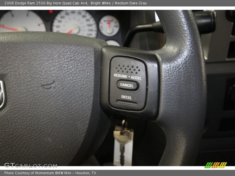 Bright White / Medium Slate Gray 2008 Dodge Ram 2500 Big Horn Quad Cab 4x4