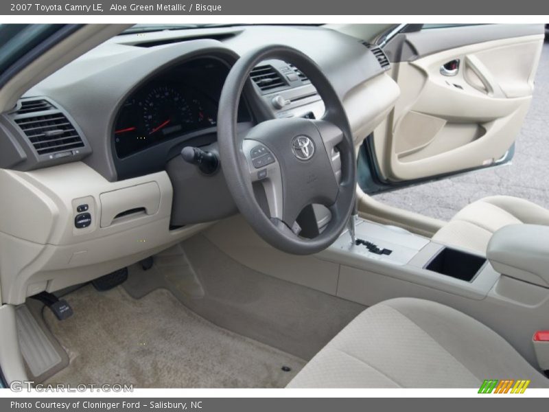 Aloe Green Metallic / Bisque 2007 Toyota Camry LE