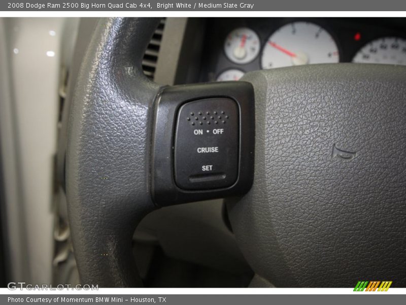 Bright White / Medium Slate Gray 2008 Dodge Ram 2500 Big Horn Quad Cab 4x4