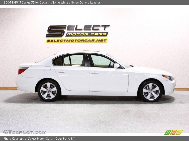Alpine White / Beige Dakota Leather 2006 BMW 5 Series 530xi Sedan