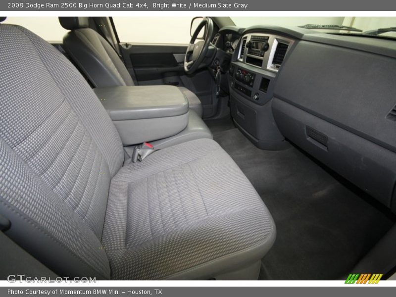 Bright White / Medium Slate Gray 2008 Dodge Ram 2500 Big Horn Quad Cab 4x4