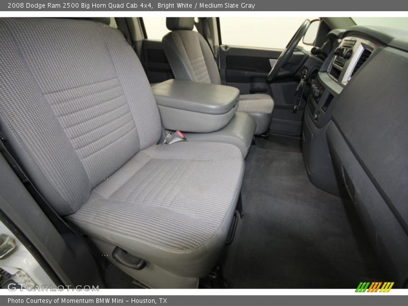 Bright White / Medium Slate Gray 2008 Dodge Ram 2500 Big Horn Quad Cab 4x4