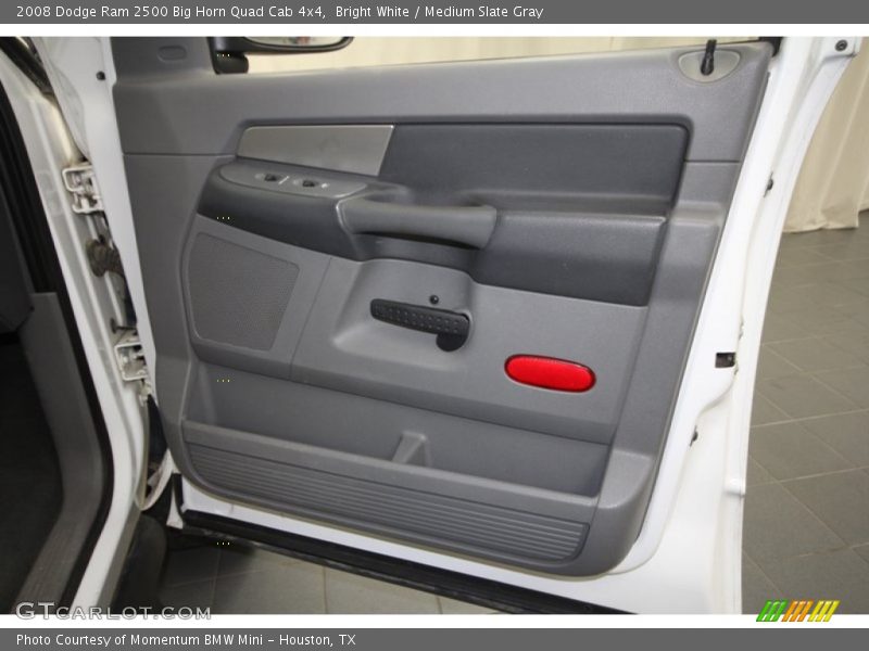 Bright White / Medium Slate Gray 2008 Dodge Ram 2500 Big Horn Quad Cab 4x4