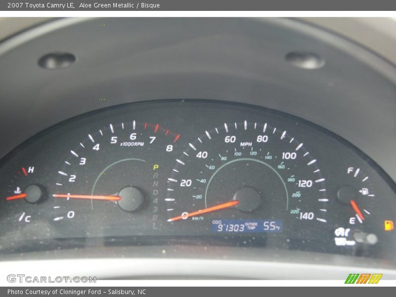 Aloe Green Metallic / Bisque 2007 Toyota Camry LE