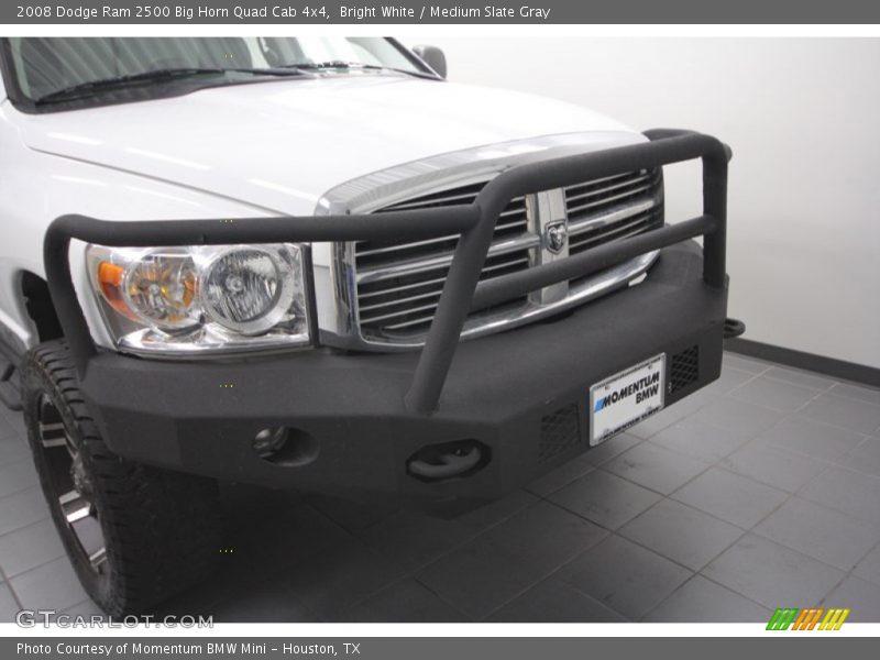 Bright White / Medium Slate Gray 2008 Dodge Ram 2500 Big Horn Quad Cab 4x4