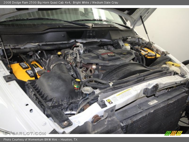 Bright White / Medium Slate Gray 2008 Dodge Ram 2500 Big Horn Quad Cab 4x4