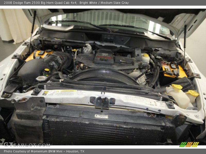 Bright White / Medium Slate Gray 2008 Dodge Ram 2500 Big Horn Quad Cab 4x4