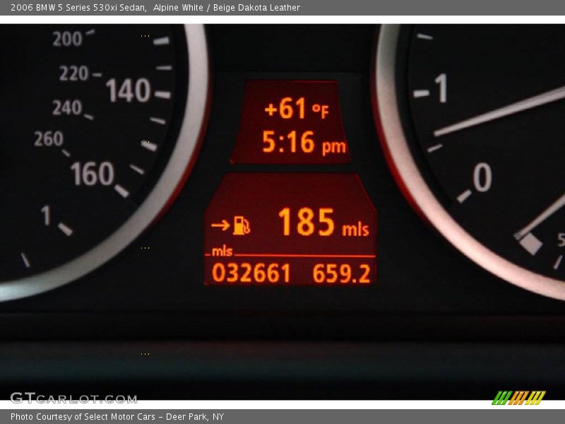 Alpine White / Beige Dakota Leather 2006 BMW 5 Series 530xi Sedan