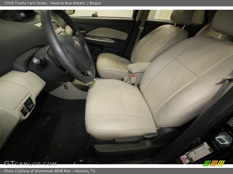Nautical Blue Metallic / Bisque 2008 Toyota Yaris Sedan