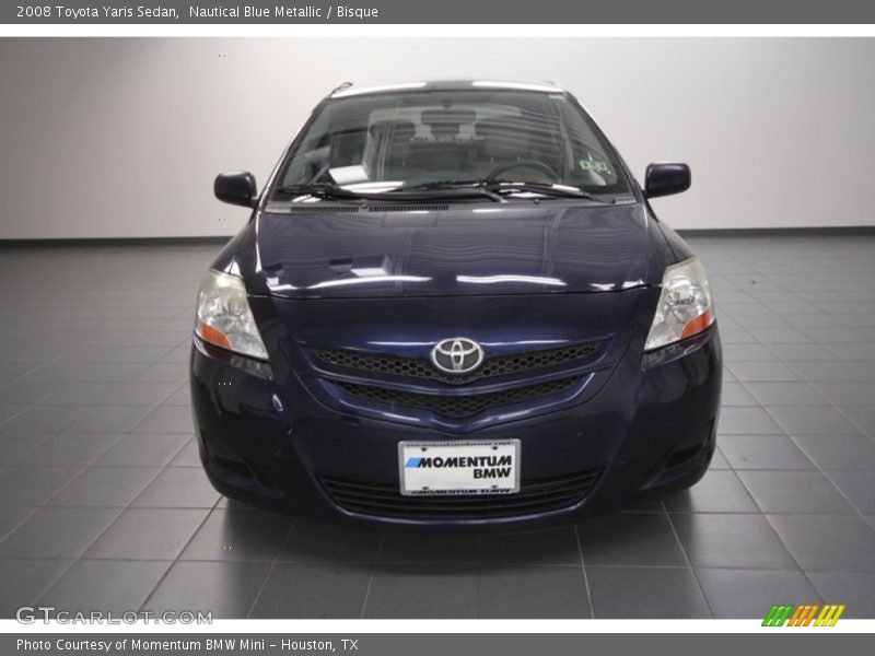 Nautical Blue Metallic / Bisque 2008 Toyota Yaris Sedan