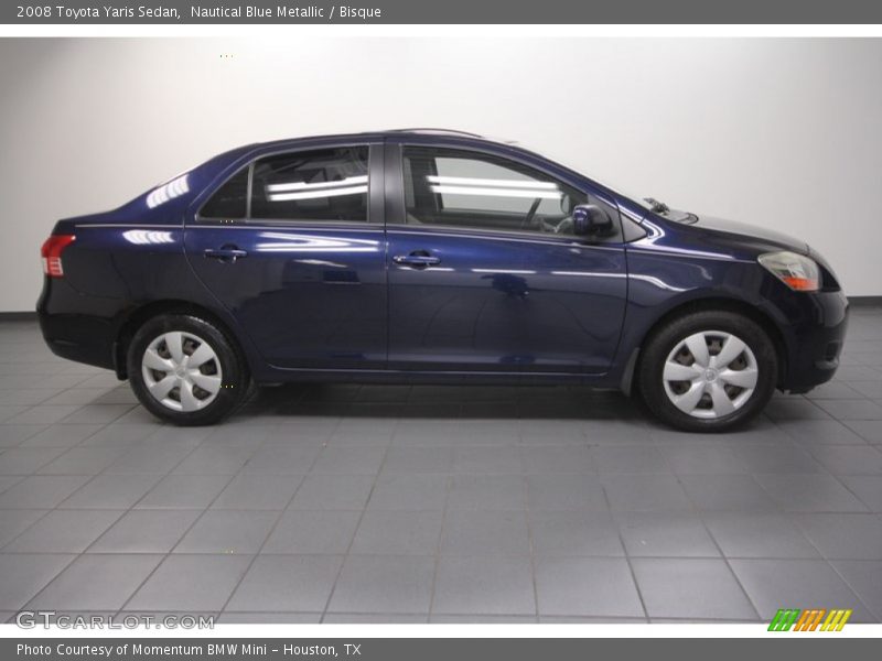 Nautical Blue Metallic / Bisque 2008 Toyota Yaris Sedan