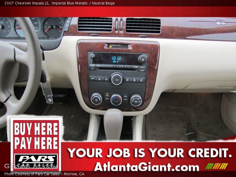 Imperial Blue Metallic / Neutral Beige 2007 Chevrolet Impala LS