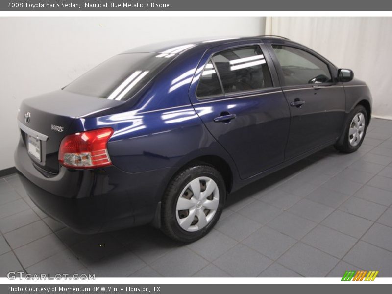Nautical Blue Metallic / Bisque 2008 Toyota Yaris Sedan
