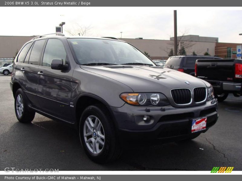 Stratus Grey Metallic / Beige 2006 BMW X5 3.0i