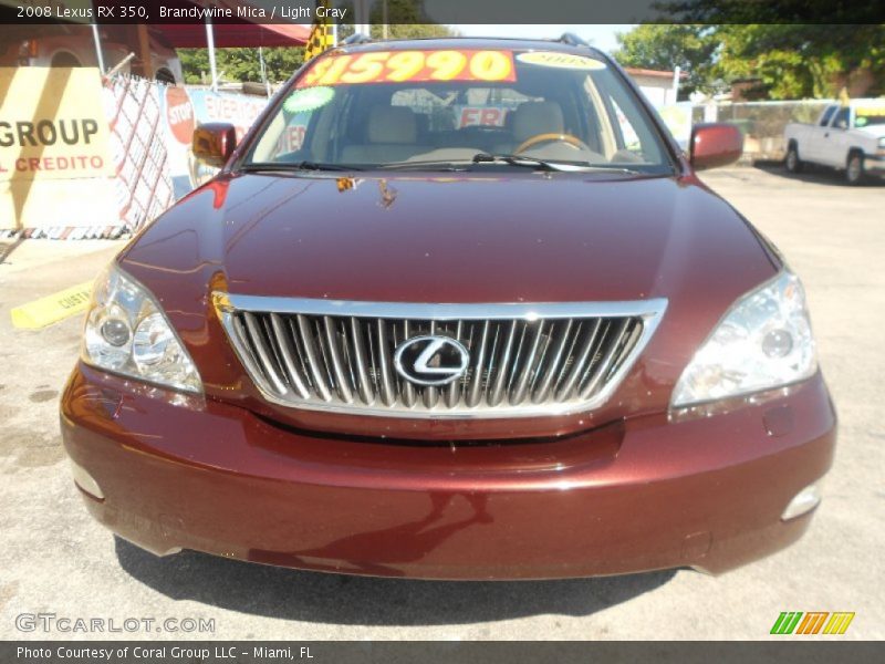 Brandywine Mica / Light Gray 2008 Lexus RX 350