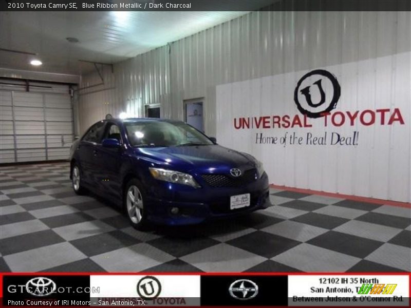 Blue Ribbon Metallic / Dark Charcoal 2010 Toyota Camry SE